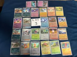 White Flare Card Lot Poke Ball 25 Pokemon SV NM Near Mint - Image 4