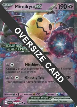 Mimikyu ex (Journey Together Stamped) Pokemon Jumbo Card NM - Image 1