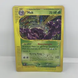 Pokemon Muk Holo Aquapolis Card H17/H32 WOTC 2002 Rare MP Vintage - Image 1