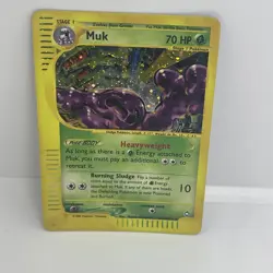 Pokemon Muk Holo Aquapolis Card H17/H32 WOTC 2002 Rare MP Vintage - Image 3