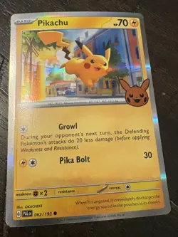 Pokemon Card PIKACHU 062/193 Trick or Trade 2023 with Halloween Stamp Holo - Image 4