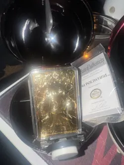 Burger King 23K Gold Plated Pokemon Card Set (Full Set of 6) w/ Poke Balls - Image 1