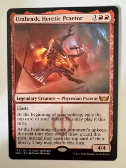 MTG Urabrask, Heretic Praetor Streets of New Capenna 129/281 Regular Mythic - Image 1