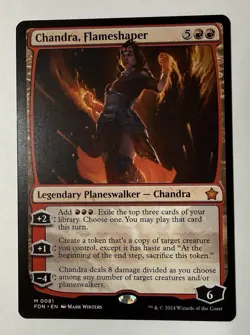 MTG Chandra, Flameshaper Normal NM Foundations Magic 81 FDN - Image 1
