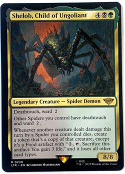 MTG Shelob, Child of Ungoliant The Lord of the Rings 0230 Pack Fresh - Image 1