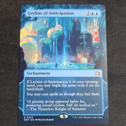 Wizards of the Coast MTG Leyline of Anticipation #0023 Rare Blue Foil Showcase - Image 1