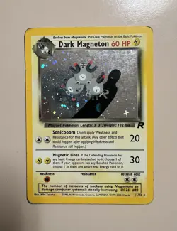 ⚡ Pokemon TCG Dark Magneton Team Rocket Holo Rare Card! 11/82 - Image 1