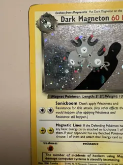 ⚡ Pokemon TCG Dark Magneton Team Rocket Holo Rare Card! 11/82 - Image 2