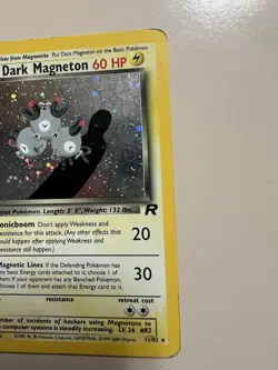 ⚡ Pokemon TCG Dark Magneton Team Rocket Holo Rare Card! 11/82 - Image 3