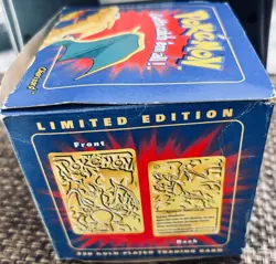 23K GOLD PLATED TRADING CARD POKEMON CHARIZARD & POKEBALL '99 BURGER KING SEALED - Image 3