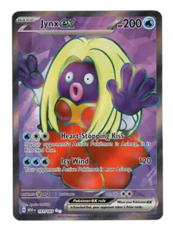 Pokemon Jynx EX 191/165 Scarlet & Violet 151 Ultra Rare Full Art NM 2023 English - Image 1