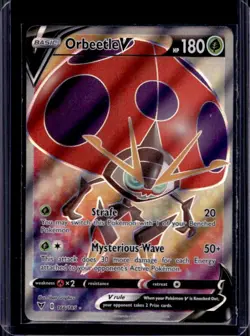2020 Pokemon SWSH Vivid Voltage Orbeetle V #166/185 - Image 1