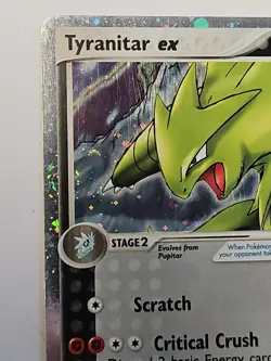 Pokemon Tyranitar ex 017/017 POP Series 1 2004 Stage 2 150 HP Ultra Rare Holo LP - Image 5