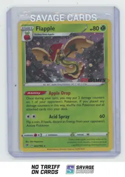 2020 Pokemon SWSH Rebel Clash EB Games Promo Sealed Flapple #022/192 - Image 1