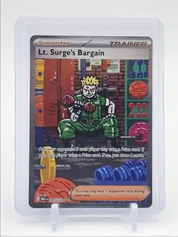 LT. SURGE'S BARGAIN 2025 POKEMON SPECIAL ILLUSTRATION RARE 185/132 Q1036 - Image 1