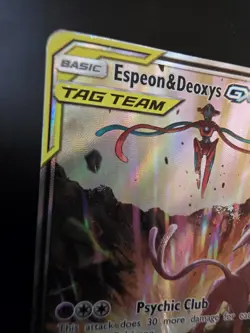 2019 Pokemon Sun & Moon Black Star Promos Espeon & Deoxys GX #SM240！DMG - Image 2