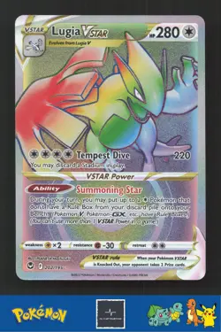 2022 Pokemon SWSH Silver Tempest 202/195 Lugia Vstar - Image 1