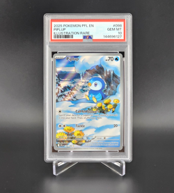 PSA 10 Piplup 098/094 Pokemon Phantasmal Flames Illustration Rare 2025 GEM MINT - Image 1