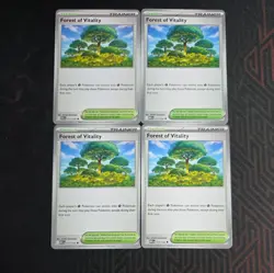 4x Forest of Vitality 117/132 x4 - Mega Evolutions - Pokemon TCG - Playset - Image 1