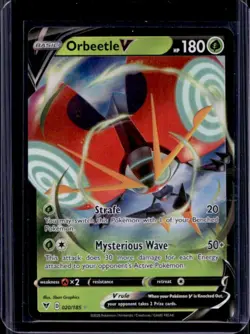 2020 Pokemon SWSH Vivid Voltage Orbeetle V #020/185 - Image 1