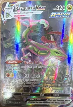 Pokemon Rayquaza VMAX 218/203 Secret Rare Alt Art Rapid Strike Holo 320 HP - Image 1