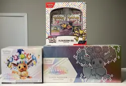 Sealed Pokemon Lot- Prismatic Evolutions SPC & ETB, Alakazam 151 Collection Box - Image 1