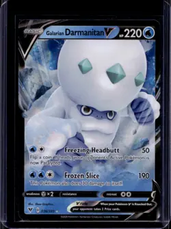 2020 Pokemon SWSH Vivid Voltage Galarian Darmanitan V #036/185 - Image 1