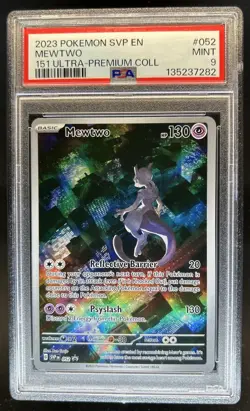 2023 Pokemon SV Black Star Promos Mewtwo #052 PSA 9 - Image 1