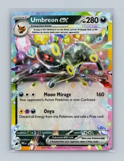 Pokemon Umbreon ex 060/131 Prismatic Evolutions NM TCG - Image 1