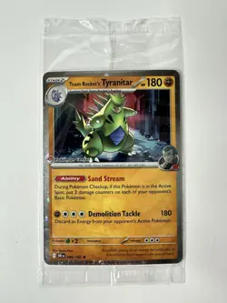 Pokemon Center Team Rocket's Tyranitar 096/182 Destined Rivals Promo Sealed - Image 1