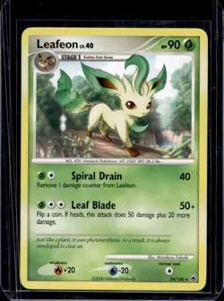 2008 Pokemon Diamond & Pearl Majestic Dawn Leafeon #24/100 - Image 1