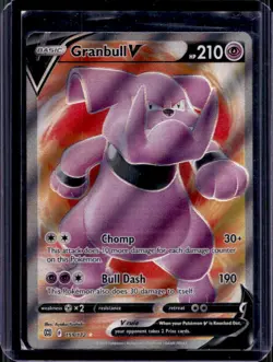 2022 Pokemon SWSH Brilliant Stars Granbull V #159/172 - Image 1