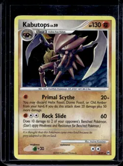 2009 Pokemon Platinum Arceus Kabutops Holo #4/99 - Image 1