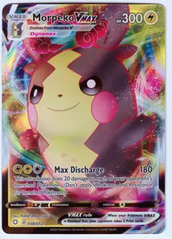 Morpeko VMAX Ultra Rare Shining Fates 038/072 NM Pokemon TCG - Image 1