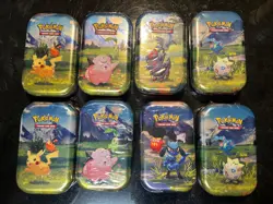 LOT OF 8 SEALED Pokemon TCG Ascended Heroes MINI TINS Brand New Art Set - Image 1