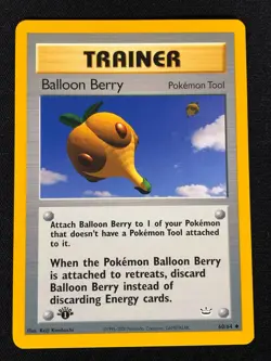 Pokemon Balloon Berry 60/64 1st Common (NM) - Image 1