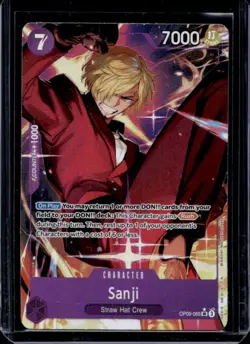 2024 One Piece Emperors in the New World Sanji Super Rare Alt Art #OP09-065 - Image 1