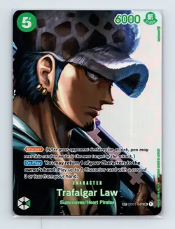 2023 One Piece OP04-Kingdoms of Intrigue #047 Trafalgar Law SP - Image 1