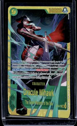 2026 One Piece Azure Sea's Seven Dracule Mihawk Secret Rare Manga Art #OP14-119 - Image 1