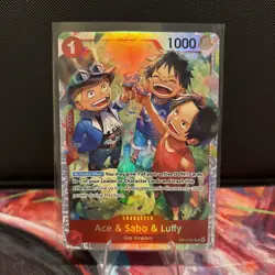 Ace & Sabo & Luffy OP13-007 Carrying On His Will Foil - Image 1