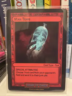 Divorced Dads TCG - Man Tears - Holo Tool Card - Age of Alimony - Image 1