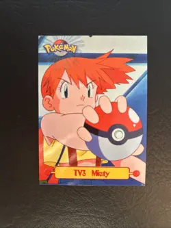 1999 Topps TV Misty #TV3 Pokemon Card TCG Rare Vintage LP/NM - Image 1