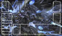 GUNDAM GD Card Game KHSATRIY Playmat Mat Desk Mat Zones Stitched Edges - Image 1
