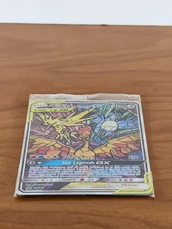 Moltres Zapdos Articuno GX SM210 Stained Glass Hidden Fates Promo Card Sealed - Image 3