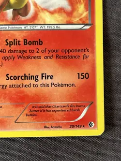 Pokemon TCG Charizard Boundaries Crossed Holo Card 20/149 Cosmo - Image 5