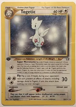 2000 Pokemon "Togetic" Holo Rare Neo Genesis Stage 1 HP 60 Card # 16/111 READ - Image 1