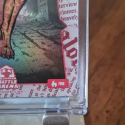 Bo Jackson Battle Arena Cheetah First Edition Holo Fire Card RHBF-21 120 Power - Image 3