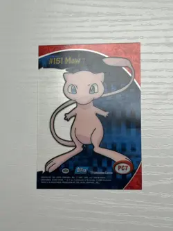2000 Topps Pokemon TV #PC7 Mew Clear Card - Image 4
