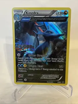 NM Kingdra XY39 Primal Clash Pre Release Stamped Black Star Promo Pokemon Card - Image 1