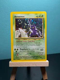 Pokemon TCG Heracross Neo Genesis Holo Card 6/111 - Image 1